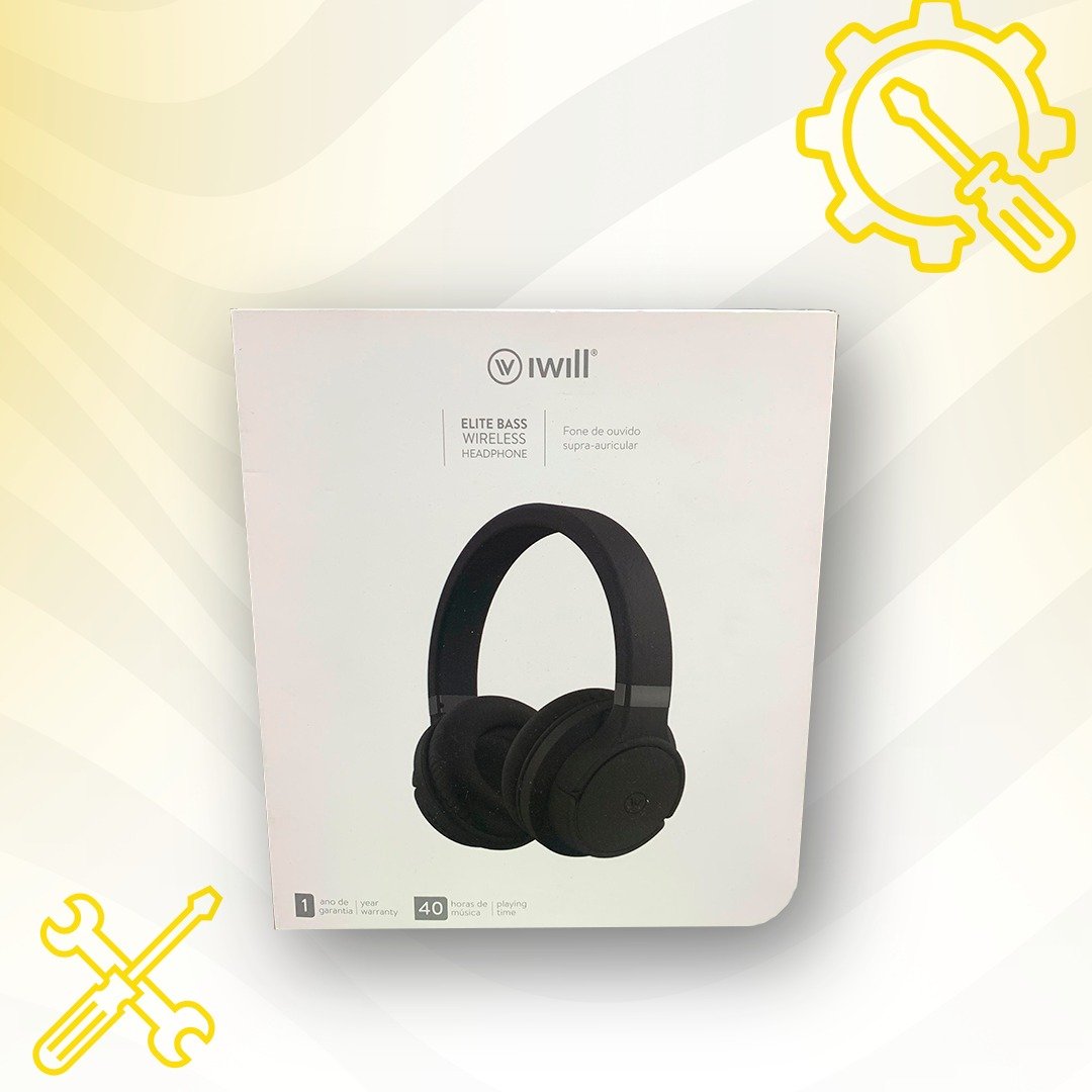 Fone de ouvido iWill Bluetooth Elite Bass Wireless Headphone